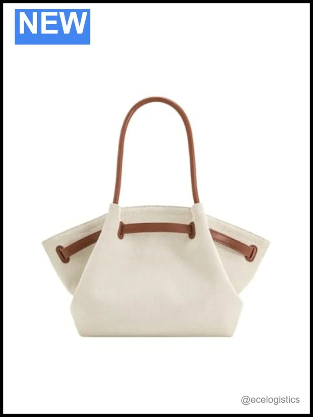 Canvas Medium Tote Bag with Magnetic Snap, Hand & Shoulder Carry